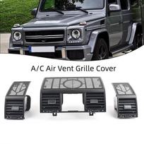 For Mercedes W463 G Class AC Air Vent Grille Cover Set 2004 2012 Direct Replacement Enhances Vehicle Interior Aesthetic Middle gray