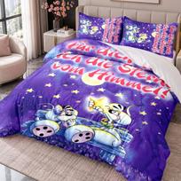 Diddl 3Pcs Bedding Set Duvet Cover With Two Pillowcases For Bedroom Home Decoration 135cmx200cm