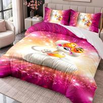 Diddl 3Pcs Bedding Set Duvet Cover With Two Pillowcases For Bedroom Home Decoration 140cmx200cm