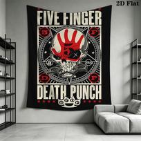 Five Finger Death Punch Pattern Home Decor Tapestry, Wall Hanging, Decorative RV Wall Cloth.SGT0917508 150cm x 200cm