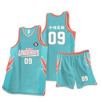 Kids Adult Basketball Jersey Set Sleeveless Team Uniform Training Match XXXL - Height 175-180 blue