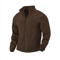 Mens Fleece Jacket With Windproof Fabric For Outdoor Winter Casual Wear XL