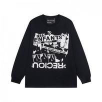 ERD Sad Rich Kid Lip Print Letter Oversized Hoodie Men Women XL white