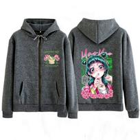 Anime The Apothecary Diaries Maomao Graphic Zipper Hoodie Men Women Fashion Sweatshirt Casual Aesthetic Trend Zip Up Jacket M black