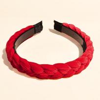 Thin twist braided headband cross plastic toothed non-slip headband solid color hair accessories wholesale multi-color optional