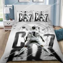 3D NEW Duvet Cover Pillowcase Bedding Set Football CR7 R-Ronaldos Adult Boy Girl Bedroom Decoration Children Single Double Large 70x133cm 2pcs