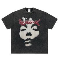 Bjork Army of Me Aphex Twin T Shirt Hip Hop Streetwear Vintage Washed T-shirts Men Women Clothing Short Sleeve Oversized T-shirt 5XL juoda