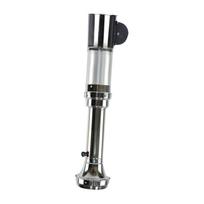 Telescopic BBQ Exhaust Pipe Fan Chimney Low Noise Easy Clean Barbecue Straight Vent Grill gray