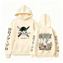 Anime One Piece Zoro 2026 Printed Hoodie, Men's and Women's Sweatshirt, Sports Sweatshirt, Harajuku Y2K Sweatshirt M