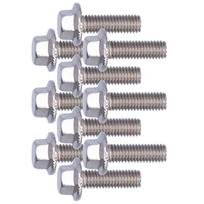 10Pcs Flanged Hex Head Bolts Stainless Steel 304 Screws Accessory M5 10 12 16 20 25 30 35 40mm Type 2