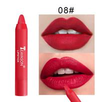 Nude Apricot Lipstick Pen Waterproof Sexy Red Brown Matte Lipstick Tint Contour Lip Liner Makeup Lasting Non-stick Cup Cosmetics beige
