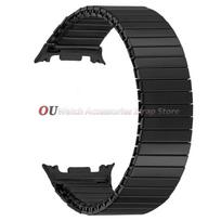 For Samsung Galaxy Watch 9 8 40mm 44mm Watchstrap Elastic Stretch Bands for Samsung Galaxy Watch 9 Metal Expansion Men Watchband 3 Black black