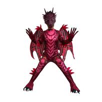 Helovino kostiumas cosplay dinozauro kostiumas kostiumas kostiumas, šventės vakarėlio dinozauro kostiumas pasirodymo kostiumas M black