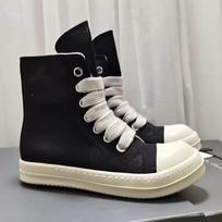 Thick Shoelaces Men's and Women's Low-top Canvas Shoes, New Breathable Thick Soles Increase Height, Casual Black and White Board Shoes Trend 37 gray