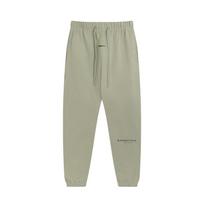 Mens FOG ESSENTIALS Reflective Letter Pants Winter Fleece Lined Straight Leg Sweatpants Streetwear Casual Trousers XL