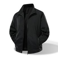 2026 Men's Waterproof Sport Windbreaker Jacket: Autumn Outdoor Casual, Elastic Nylon, with Stand Collar M for 100-115 pounds black