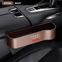 Car Seat Gap Organizer Auto Carbon Fibre Storage Box Accessories for q2 A4 B8 8P A3 A5 A6 C7 A1 A7 A8 A2 Q2 Q3 Q5 Q7 Q8 TT S