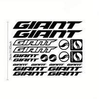 Flat Sticker For KIT GIANT Adhesive Bike Car Stickers, MTB, BDC, Bicycle
