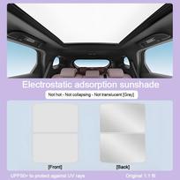 For Volkswagen Tiguan 5N MK1 2009~2016 2012 Car Roof Sunshade Electrostatic Adsorption Sunroof Sunshade Skylight Blind Shading Gray 2PCS