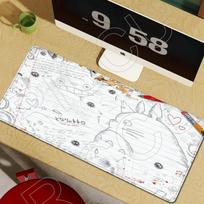 HD Spausdinta pelės kilimėlis Anime Mano kaimynas Totoro pelės kilimėlis Nešiojamojo kompiuterio žaidimų PC priedai Kompiuterinio žaidimo klaviatūros stalo kilimėlis XXL pelės kilimėlis 30x80x0.2cm