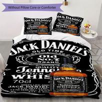 JACK DANIELS whisky Prints bedding, duvet cover and pillowcases, birthday gift (1 duvet cover + 2 pillowcases, pillow insert not included)JM003 140x200cm