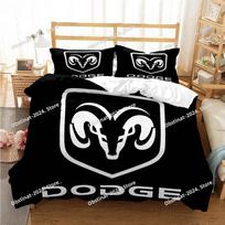 Fashion D-Dodge-Ram-Car All Season Duvet Cover Comforter Bedding Sets Soft Quilt Cover And Pillowcases Single_Double_Queen_King 70x133cm 2pcs