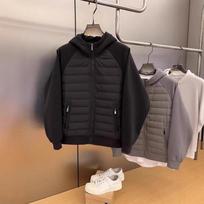 Men S Thick Fleece Hooded Cotton Jacket Casual Winter Coat M gray