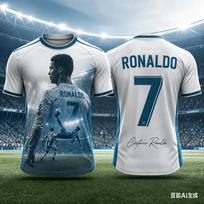 Specialus leidimas Ronaldo Vasaros spaudinys Vaikų apranga Futbolo marškinėliai Laisvi ir patogūs Tinka kasdieniam dėvėjimui 150