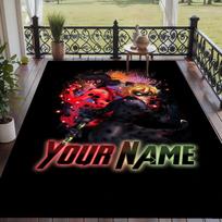 Custom Text Miraculous Ladybug Pattern Floor Rug Soft Indoor Carpet Mat Living Room Bedroom 80cmx120cm