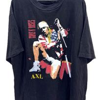 Vintage 90s AXL GUNS N ROSES Rock Metal tour concert promo t shirt size xxl L black