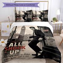 Elvis Bedding Set Breathable Duvet Cover With Pillowcases Home Decoration Birthday Gift 135cmx200cm