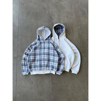 Mens Reversible Hooded Sweatshirt Jacket Vintage American Style Loose Fit Wear Trendy Streetwear XL gray