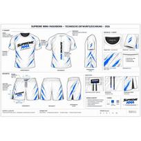 UFC MMA Boxing Training Compression Set 3D Printed Short Sleeve Martial Arts Fitness 5XL