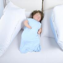 Bamboo Fiber Zipper Sleep Sack Infants Toddlers Fall Anti-Kick Sleeping Bag Breathable Lightweight 120 for height 105-120cm white
