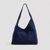 Suede Leather Tote Bag Women Large Capacity Crossbody Shoulder Minimalist Daily Commute Handbag With Magnetic Blue black