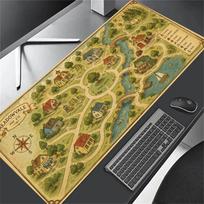 City Street Map Large Mouse Pad Big Desk Mat Office Computer Gaming Mousepad for Laptop Keyboard Desktop Decor Desk Accessories 300X800X2MM