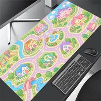 City Street Map Large Mouse Pad Big Desk Mat Office Computer Gaming Mousepad for Laptop Keyboard Desktop Decor Desk Accessories 300X800X2MM