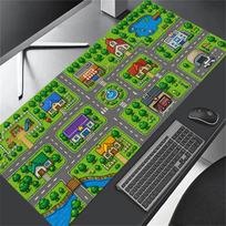 City Street Map Large Mouse Pad Big Desk Mat Office Computer Gaming Mousepad for Laptop Keyboard Desktop Decor Desk Accessories 350X600X2MM