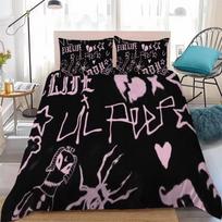 Exquisite Emo Rap L-Lil P-Peep Bedding Set Duvet Cover Pillowcase Student Adults Bedroom Decoration Single/Double/Queen Size 135x200cm 2pcs