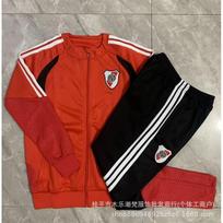 2627 Spain Italy Juventus Soccer Training Jacket Long Sleeve Men Kids XL black