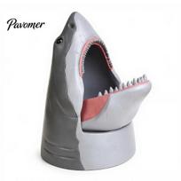 Shark Snack Bowl Desk Organizer, Head Jewelry Candy Holder Storage Box, Desktop Decorative Container for Home Office Animal Shark
