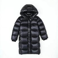 Kids Girls Winter Down Jacket Thickness Long Warm Puffer Coat Boys Waterproof Hooded Parkas Kids Snow Outerwear 170