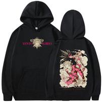 Anime Jojo keisti nuotykiai Hoodies Giorno Giovanna Manga Grafiniai megztiniai Vyrams Moterims Drabužiai Ilgomis rankovėmis Vilnos Puloveriai L black