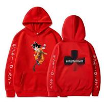 Dragon Balls Goku Plush-Lined Hoodie - Anime-Inspired Sweatshirt XXXL red