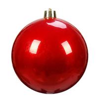 Big Plastic Pearlescent Ball 15CM Pearlescent Holiday Decorations Ball Shape Xmas Baubles Hotel 15cm red
