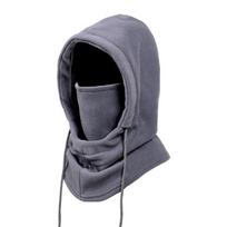 Zipper Closure Balaclava Hat Windproof Warm Hooded Scarf Unisex Face Cover Scarf  Motorcycle