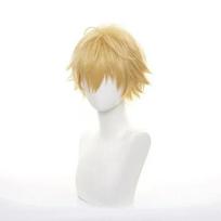 Anime Grandininio pjūklo žmogus Denji Cosplay kostiumas Perukas Kelnės Marškiniai Viešojo saugumo velnių medžiotojas Helovino kostiumai vyrams moterims suaugusiems M beige