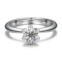 925 Sterling Silver Micro Pave Moissanite Ring Gold Plated Hypoallergenic Plain Jewelry for Women 5 gray