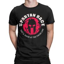 Spartan Race Know At The Finish Line Graphic 100 Cotton Tshirt Spartan Tops Tees For Unisex 4XL black