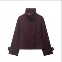 Womens Vintage Stand Collar Jacket Casual Solid Color Outerwear Fall Winter Petite Women XL